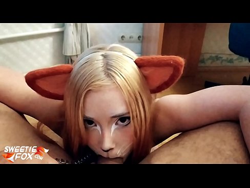 ❤️ Kitsune លេបទឹកមាត់ហើយច្របាច់ចូលមាត់នាង ❌ ស្លុត នៅពួកយើង ❤